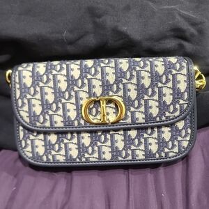 Dior Navy and Cream Crossbody Bag